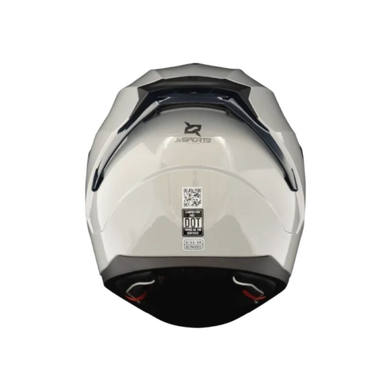 Casco X-Sports M67 Spoiler Gris Brillante Visor Oscuro Talla L
