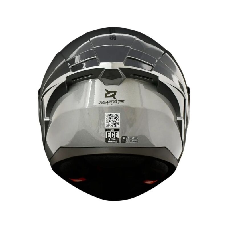 Casco X-Sports M75 Gris Titanio Visor Oscuro Talla M